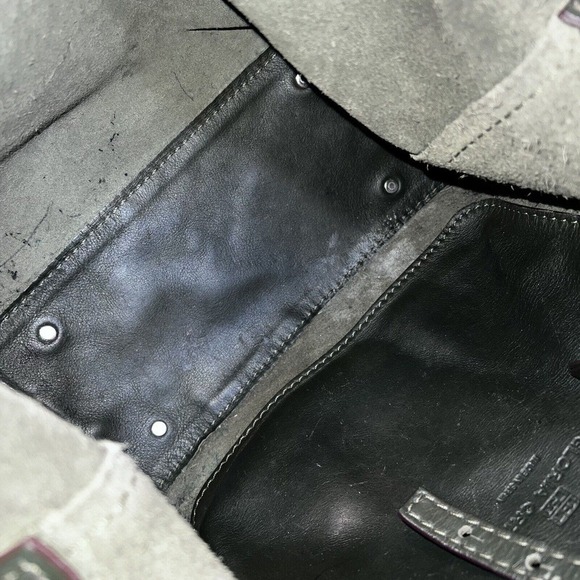 GLORIA ORTIZ GREEN LEATHER CONVERTIBLE SHOULDER HAND BAG LARGE SIZE - Picture 11 of 15